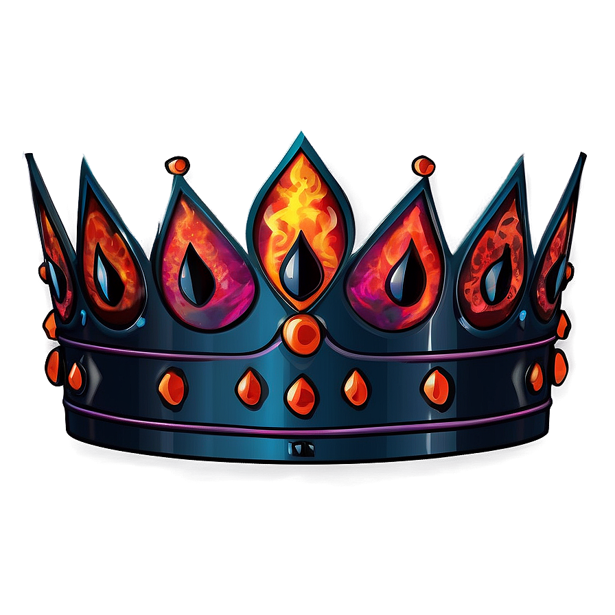 Fiery Crown Graphic Png Aok66 PNG image