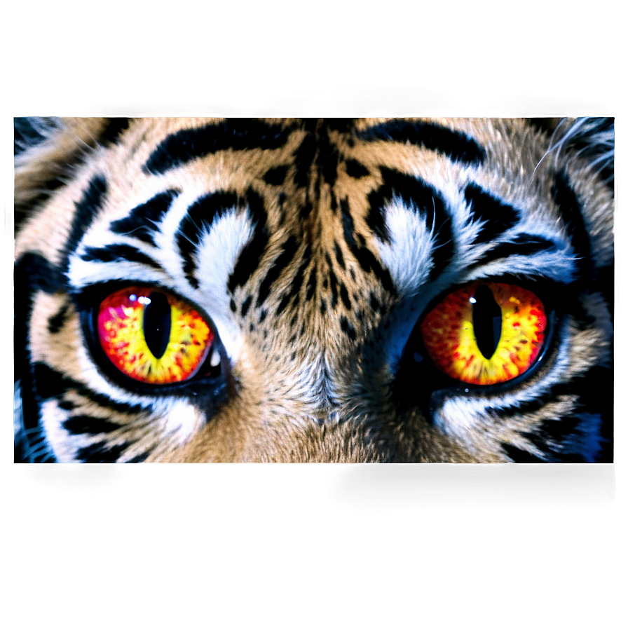 Fiery Eyes Tiger Png Aqq PNG image