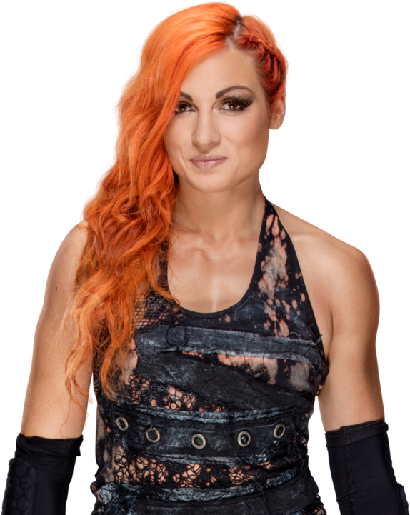 Fiery Haired Wrestler Portrait PNG image