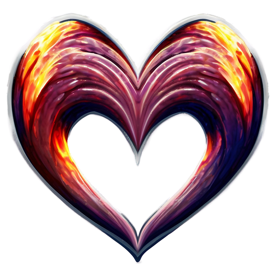 Fiery Heart Clipart Passion Png 80 PNG image