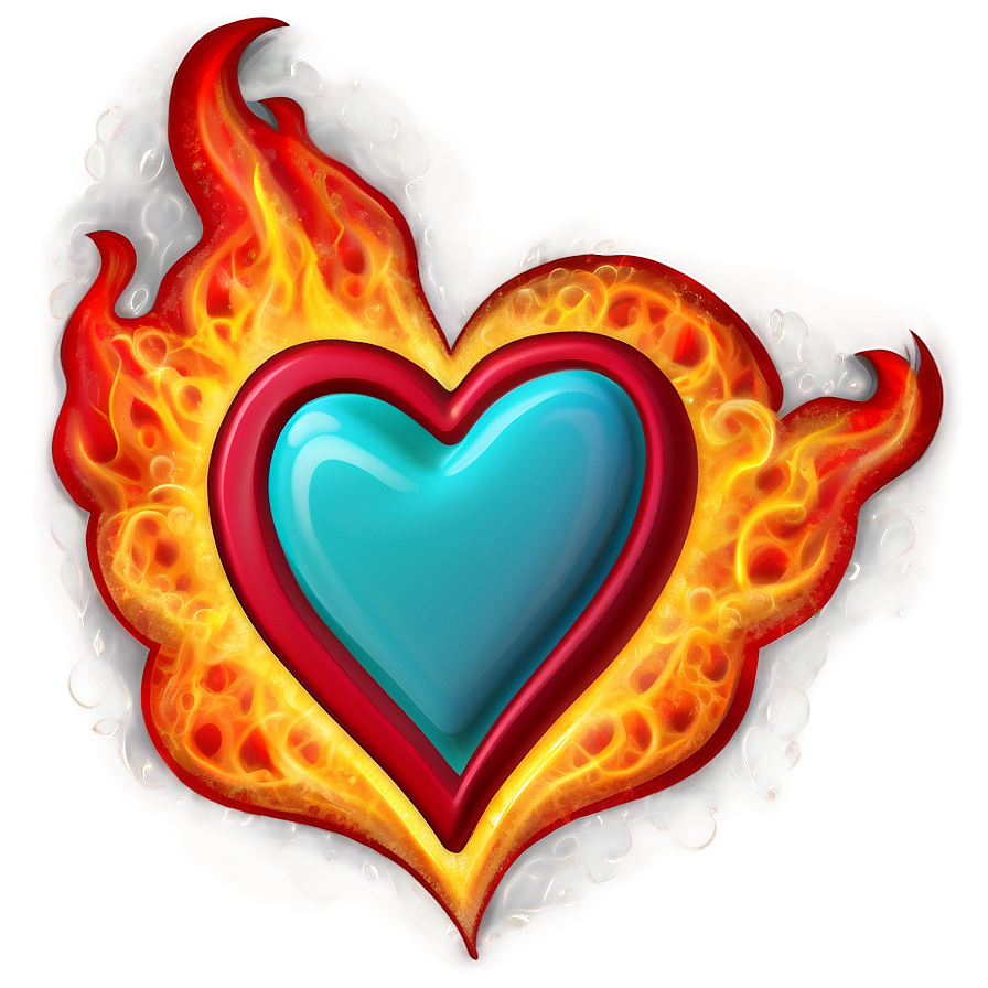 Fiery Hearts Png 41 PNG image