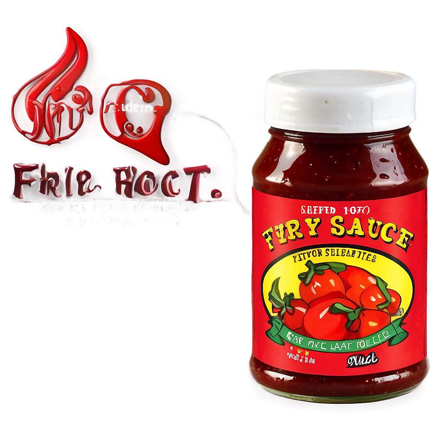 Fiery Hot Bbq Sauce Png Wmq55 PNG image