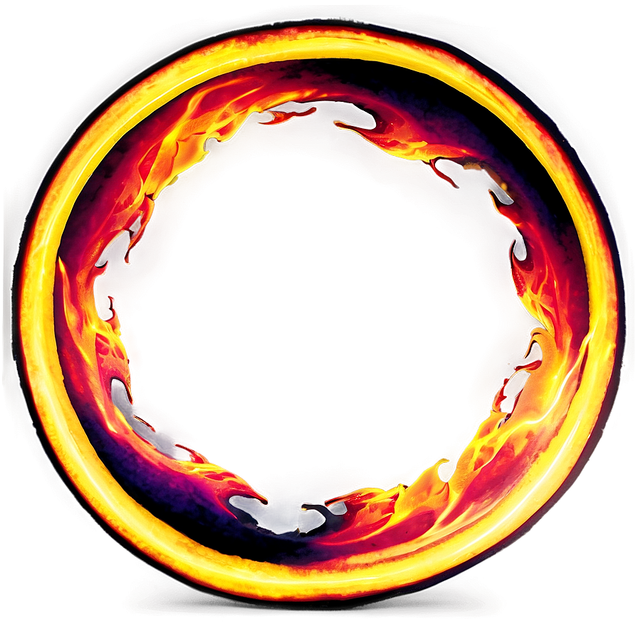 Fiery Loop Circle Png 06272024 PNG image