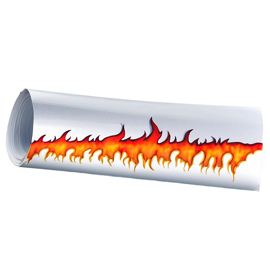 Fiery Paper Burn Png 39 PNG image