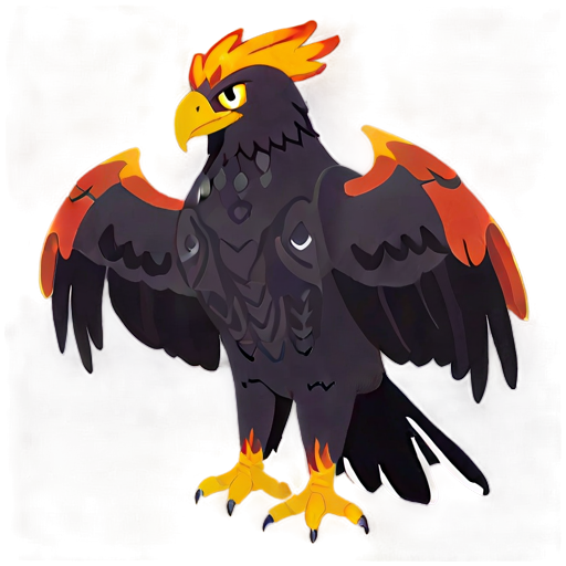 Fiery Phoenix Eagle Concept Png A PNG image