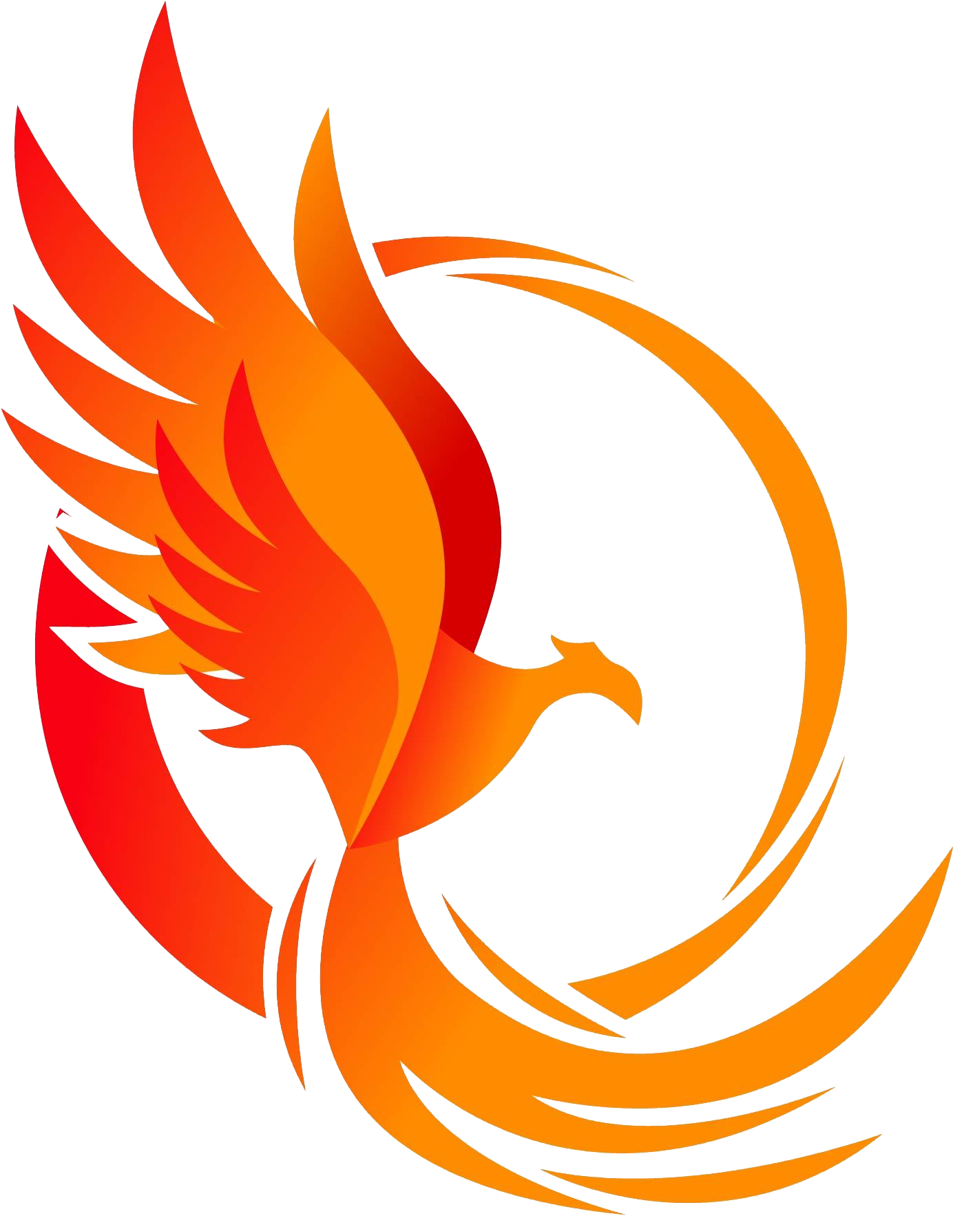 Fiery Phoenix Graphic PNG image