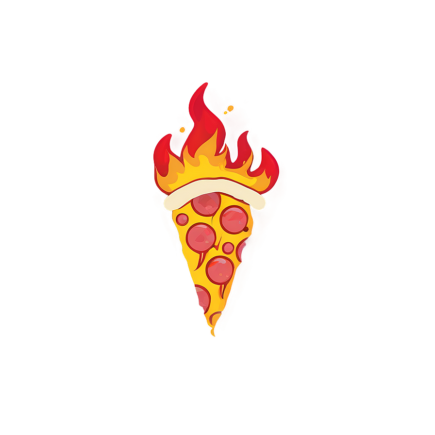 Fiery Pizza Vector Design Png 06262024 PNG image