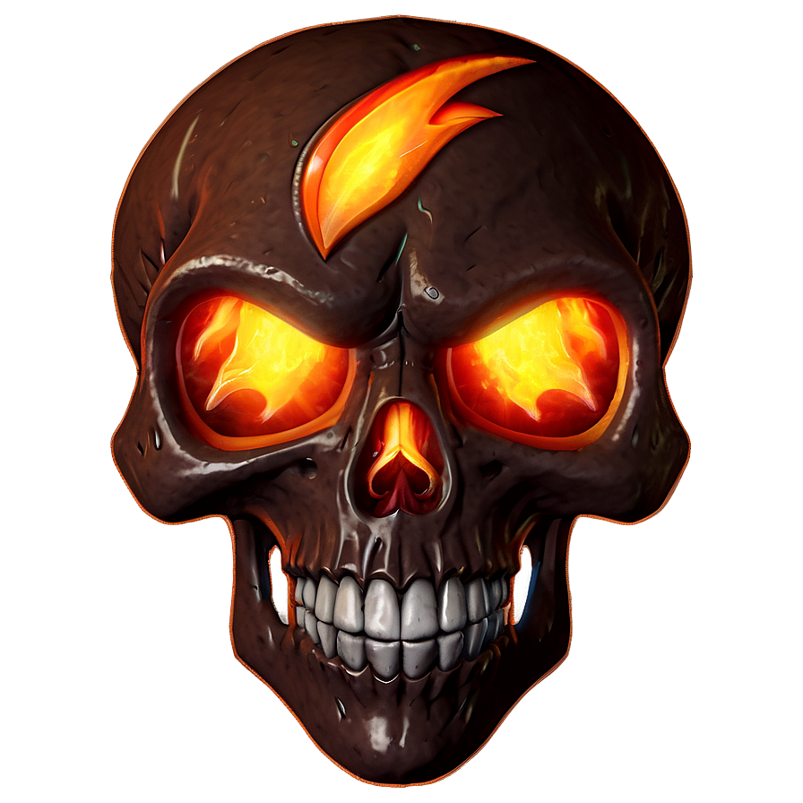 Fiery Skull Emblem Png Xwo67 PNG image