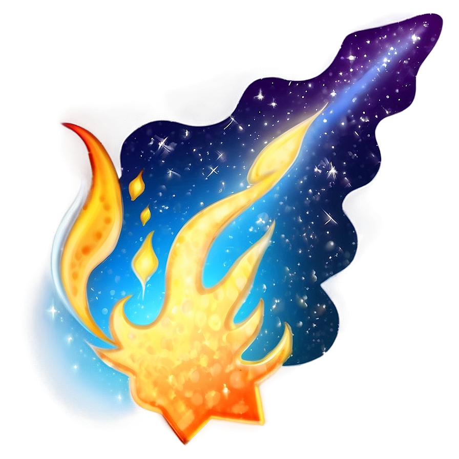 Fiery Stardust Flame Png 13 PNG image