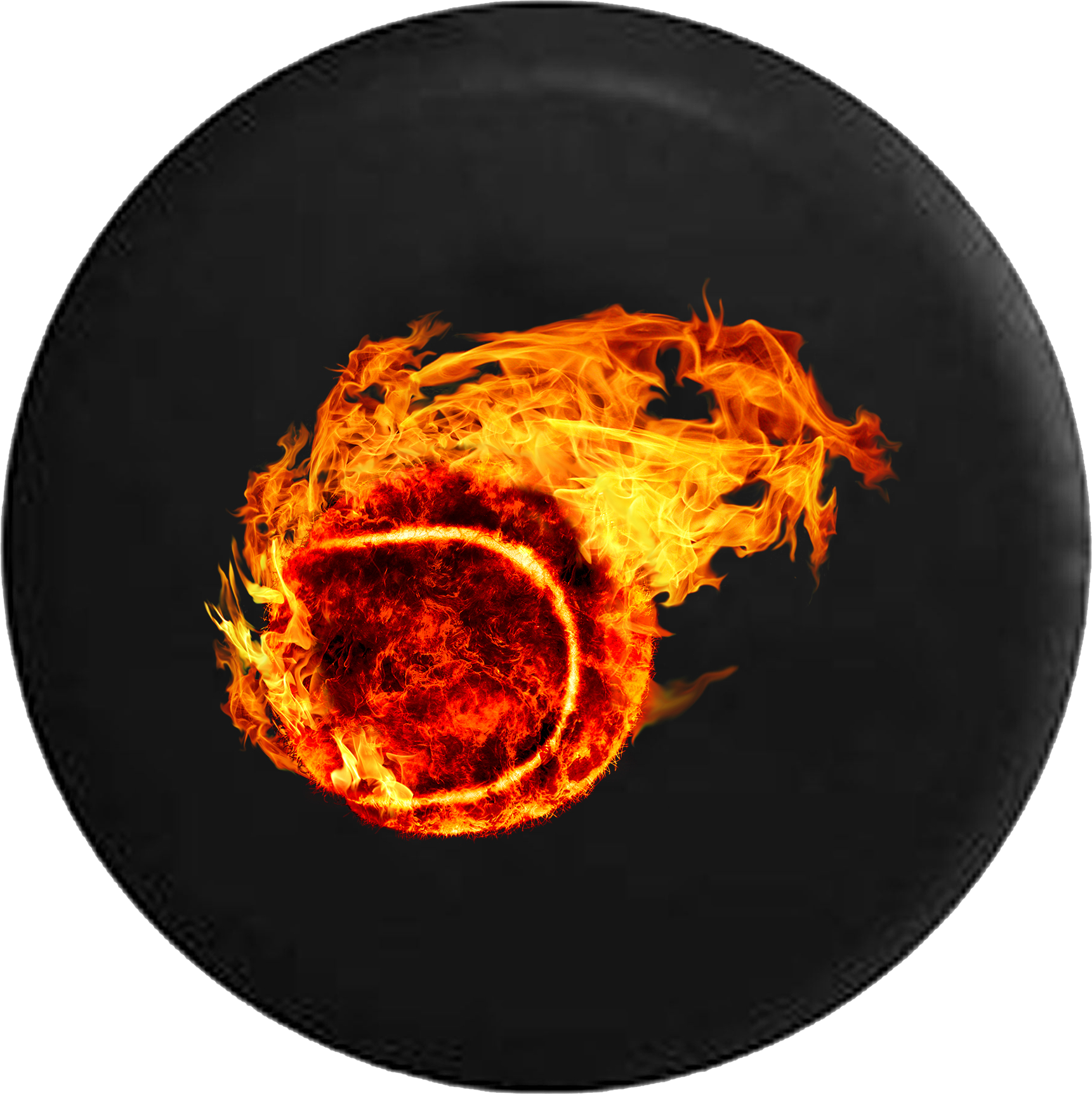 Fiery_ Tennis_ Ball_ Illustration PNG image