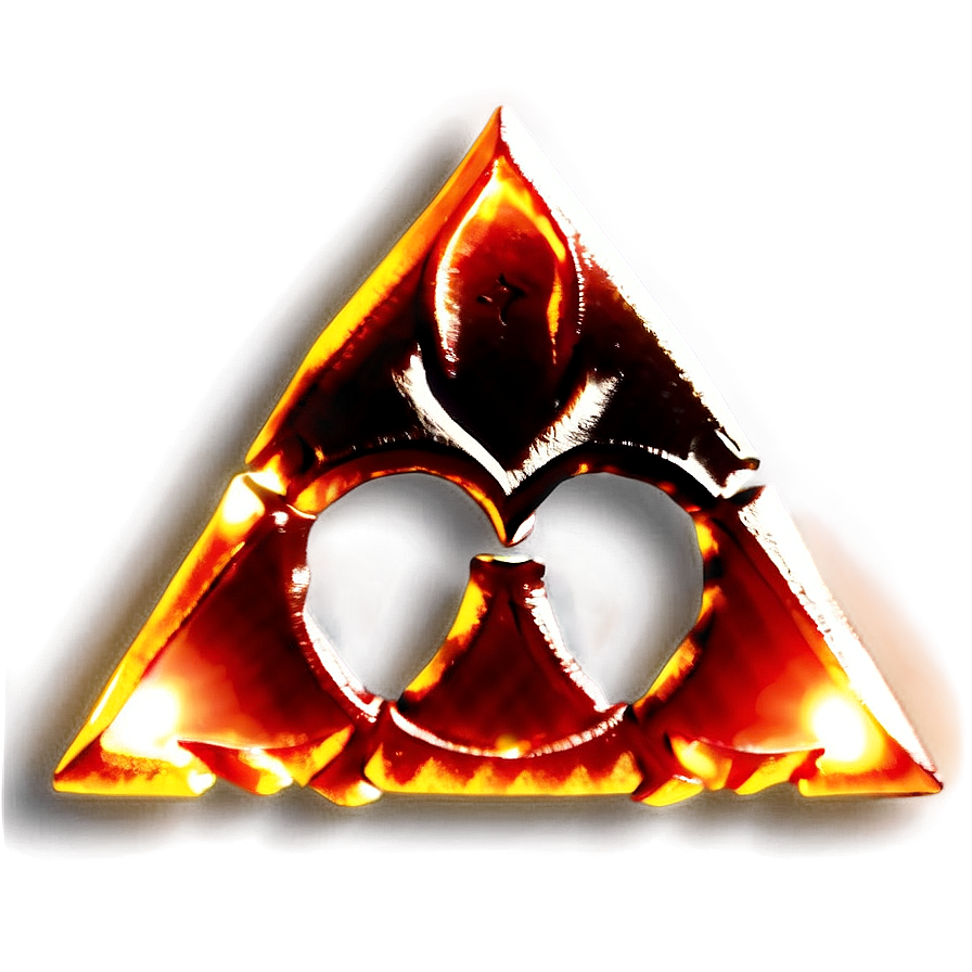 Fiery Triforce Image Png Nks PNG image