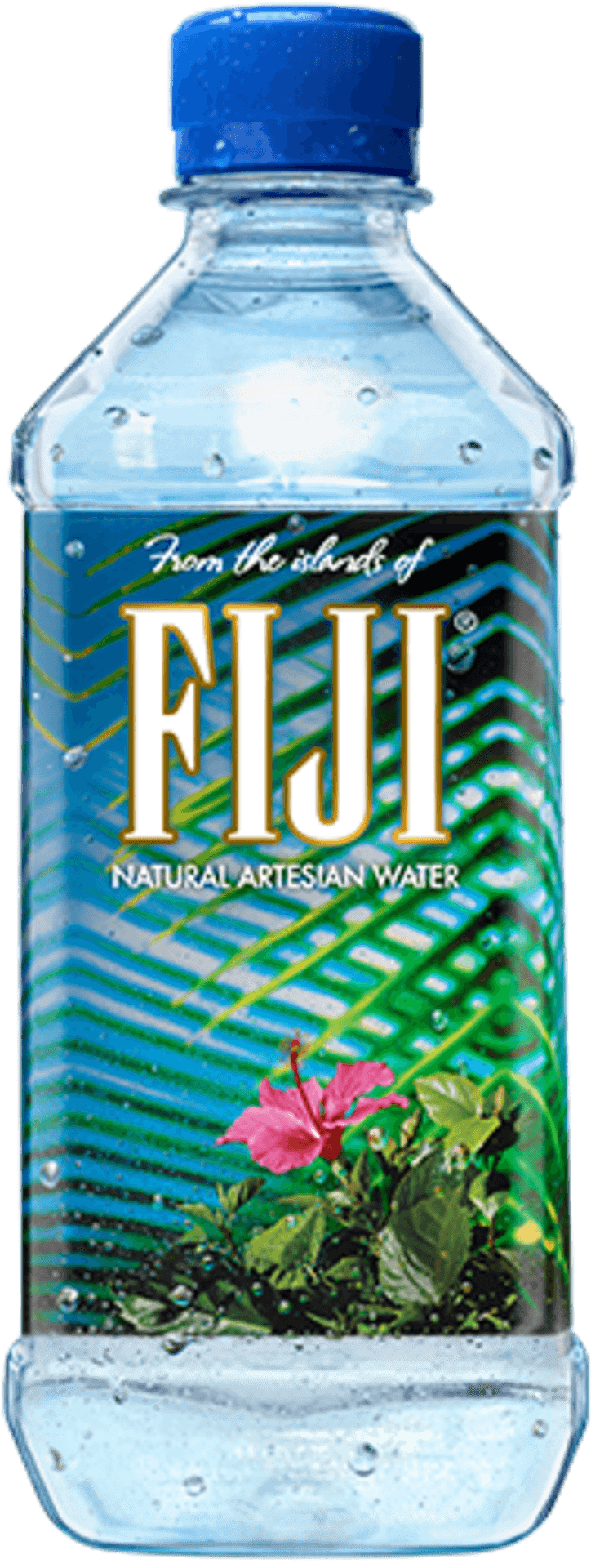 Fiji Water Bottle Artesian Product PNG image