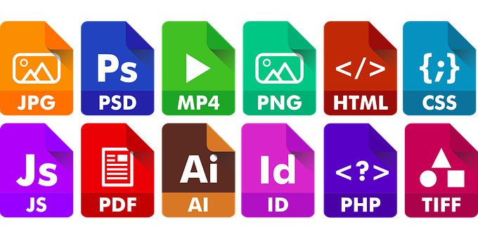 File Format Icons Collection PNG image