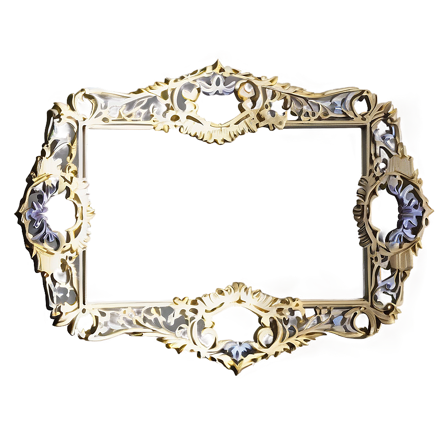 Filigree Wedding Frame Png 06212024 PNG image