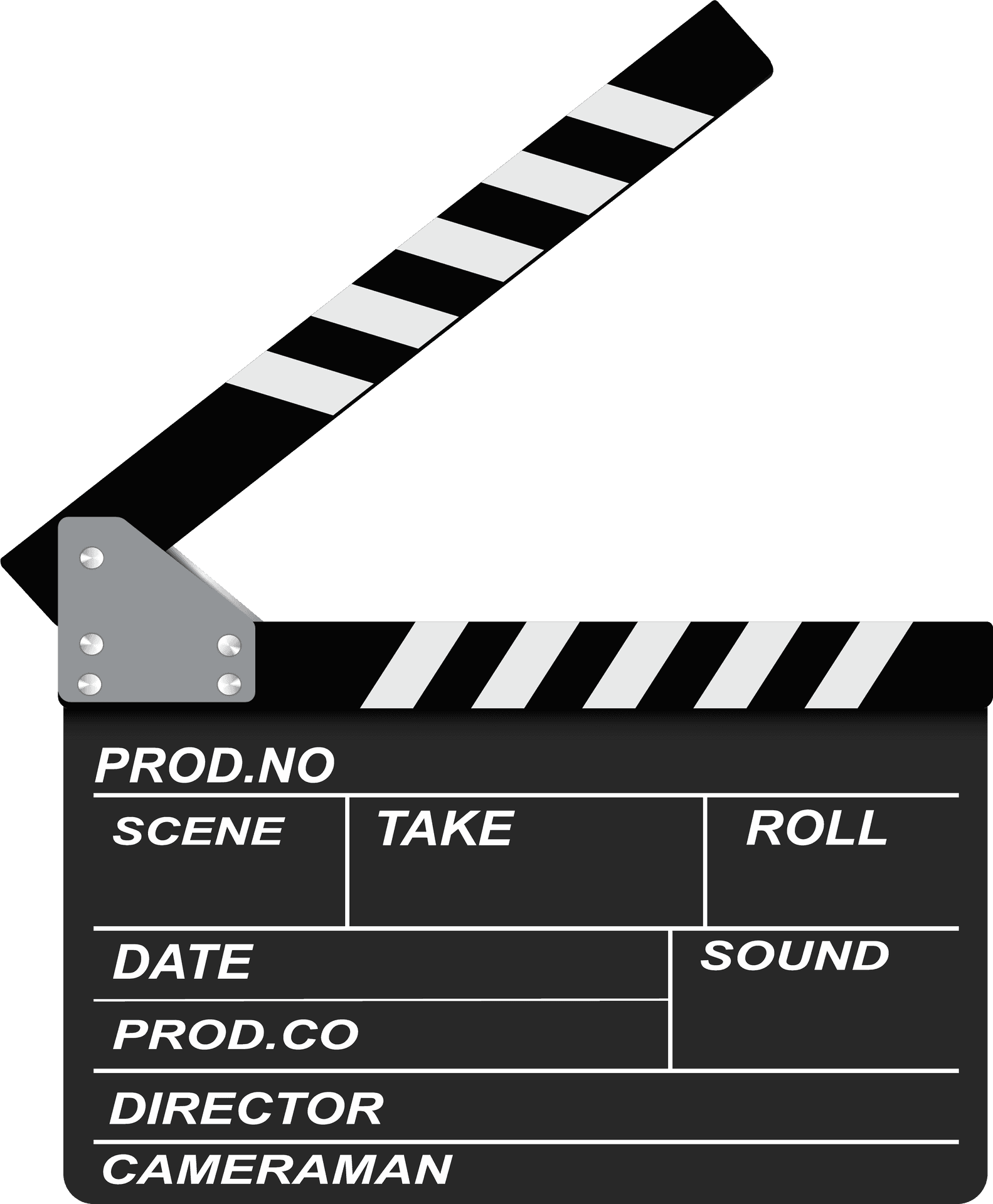 Film Clapperboard Graphic PNG image