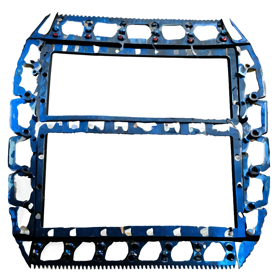 Film Frame With Sprockets Png 06202024 PNG image