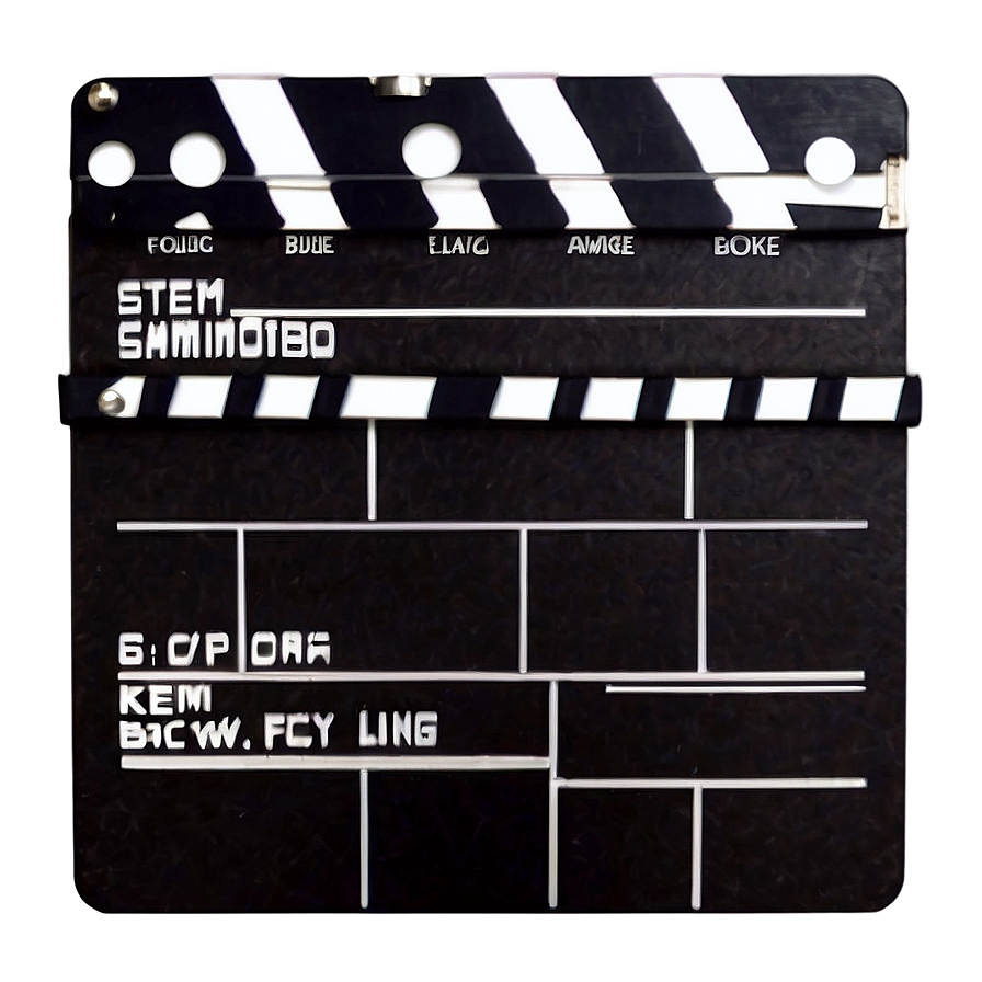 Film Production Clapboard Png 05232024 PNG image