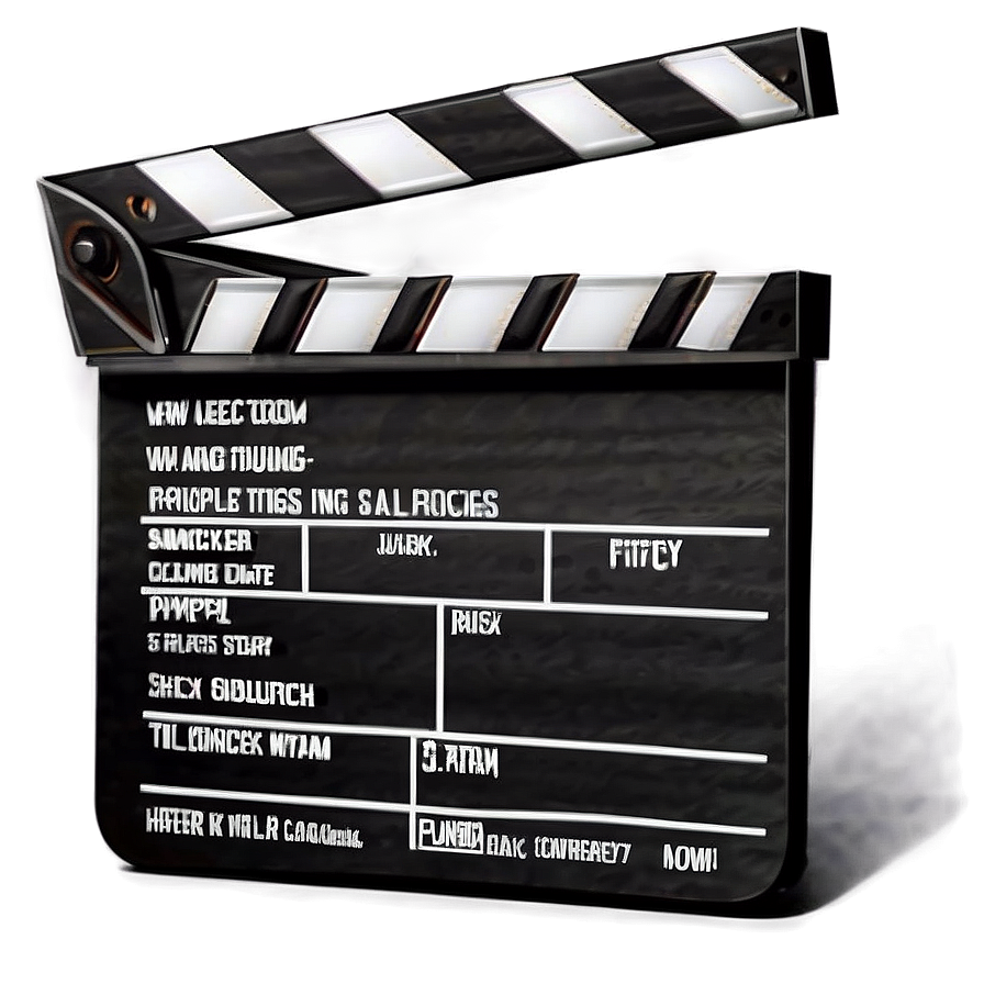 Film Production Clapboard Png 05232024 PNG image