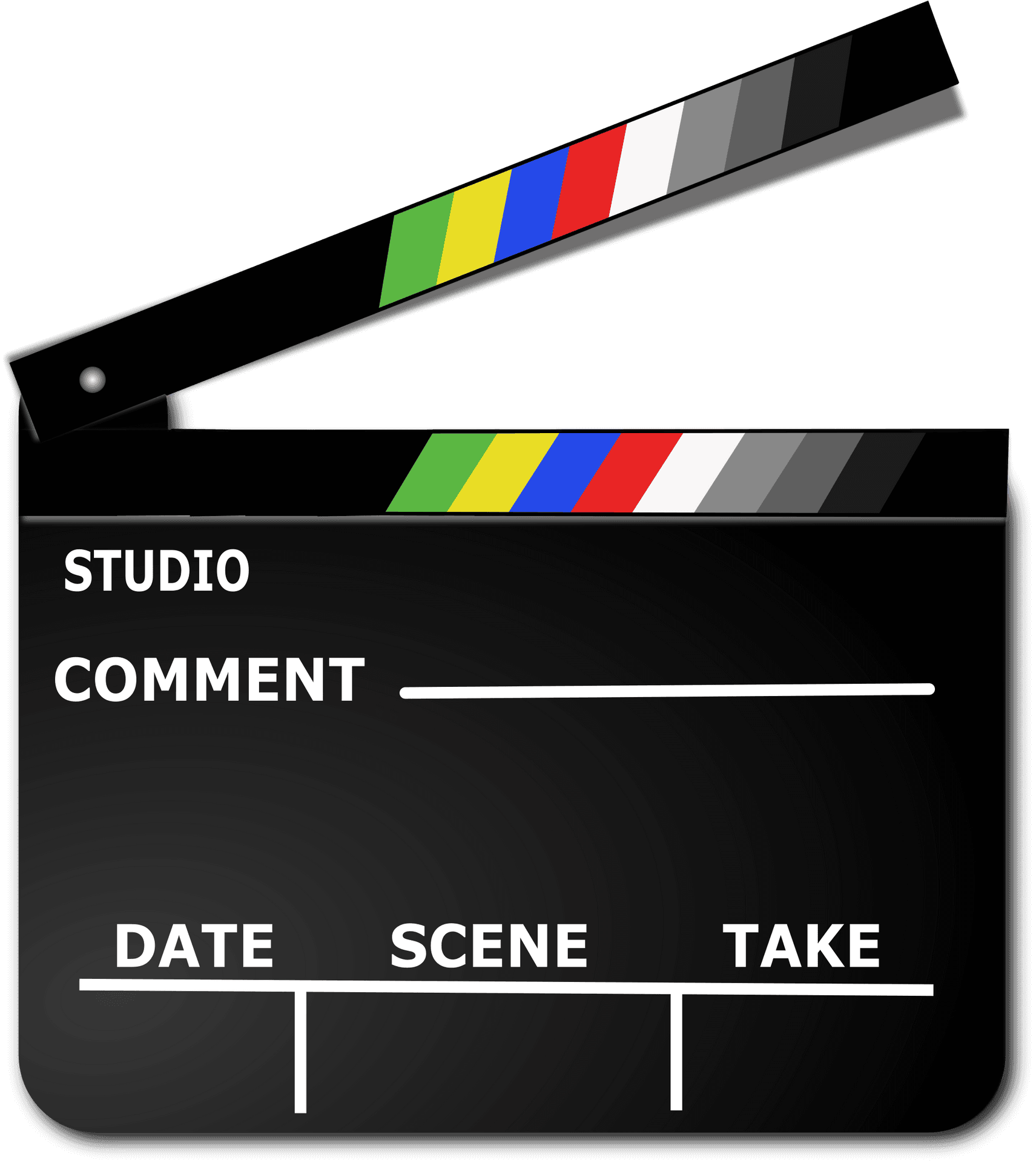 Film Production Clapperboard Vector PNG image