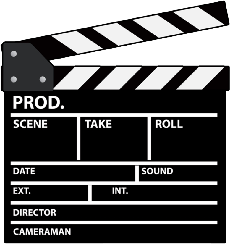 Film Production Clapperboard Vector PNG image