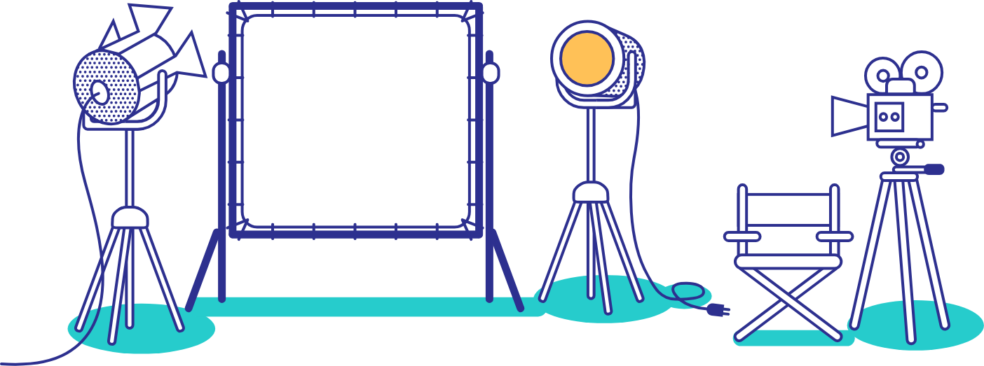 Film Production Setup Vector PNG image