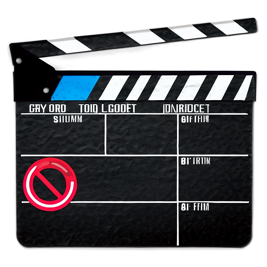 Film Slate Clapperboard Png 06262024 PNG image