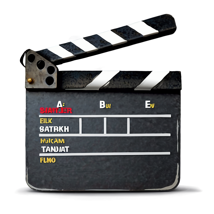 Film Slate For Camera Department Png Xdn20 PNG image