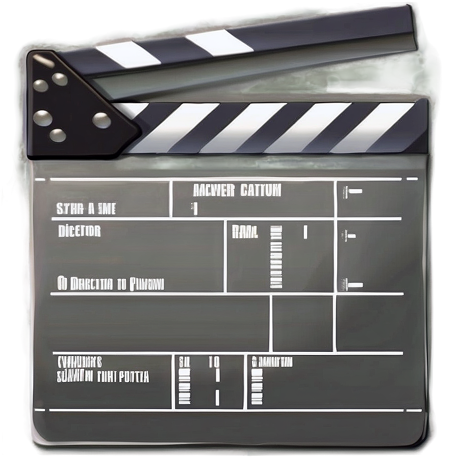 Film Slate For Directors Png 06262024 PNG image