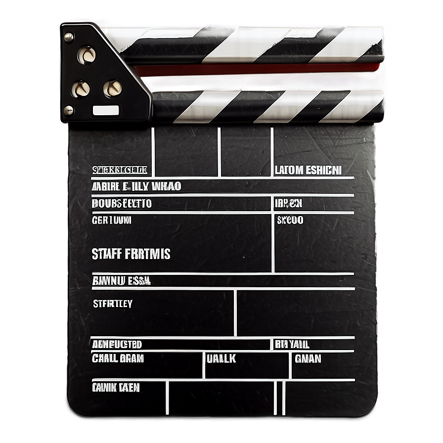 Film Slate For Movie Sets Png Isp PNG image