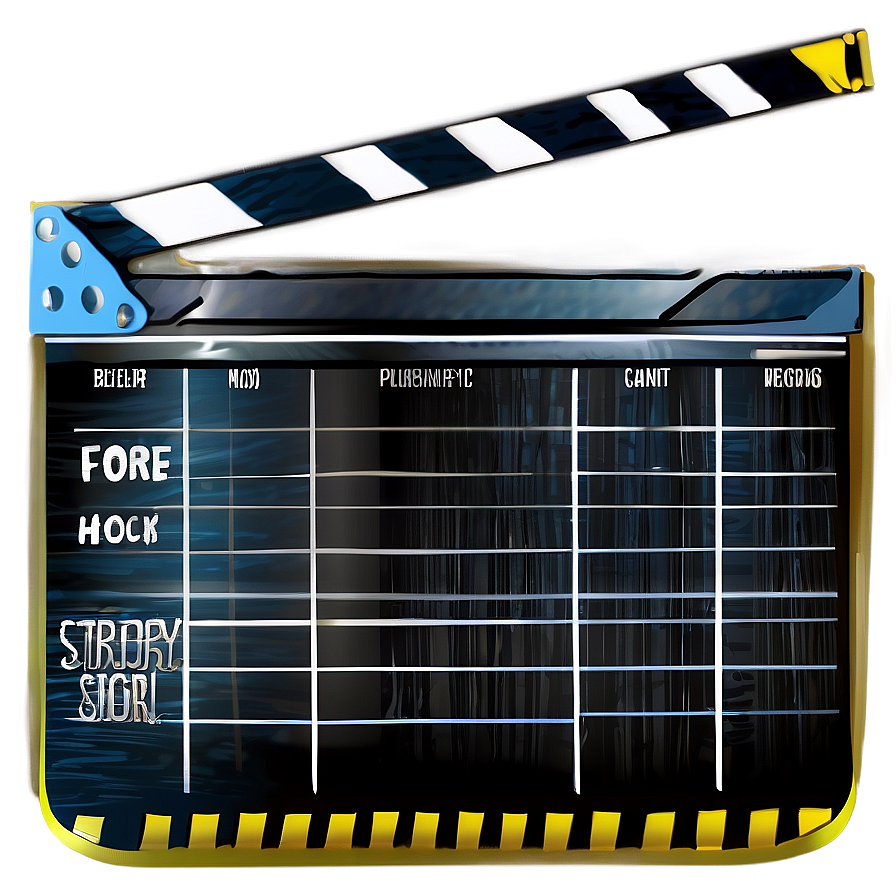 Film Slate For Production Design Png Ajy58 PNG image