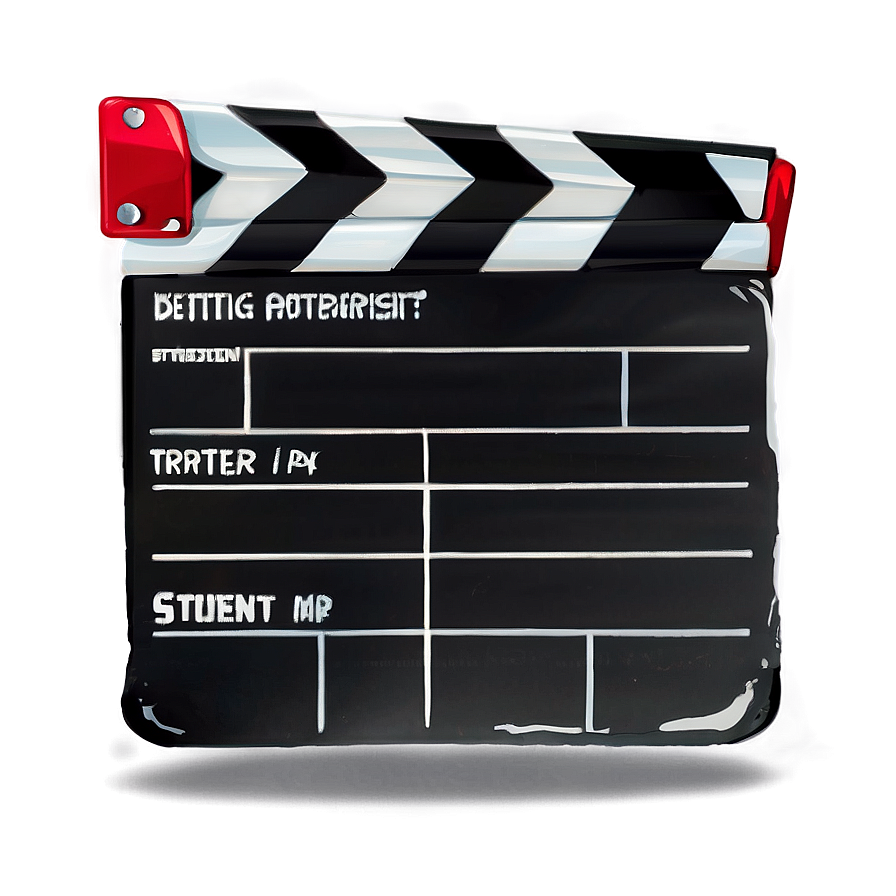 Film Slate For Student Films Png 64 PNG image