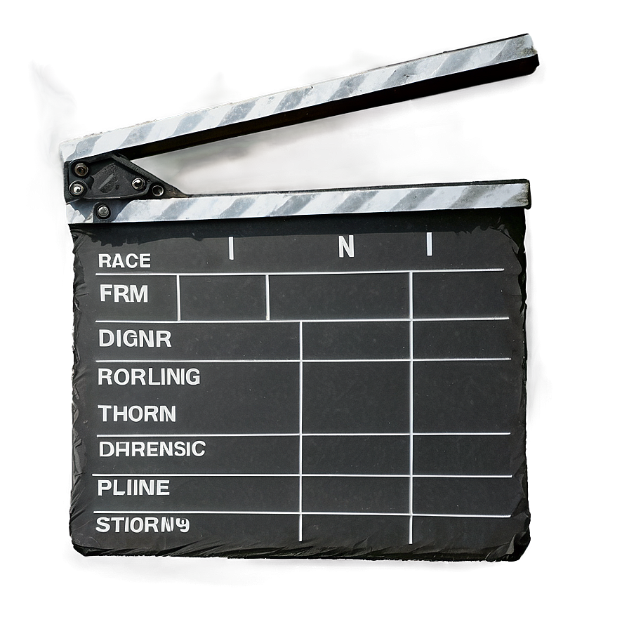 Film Slate For Workshop Png 06262024 PNG image