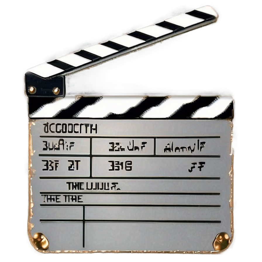 Film Slate With Clapboard Png 70 PNG image