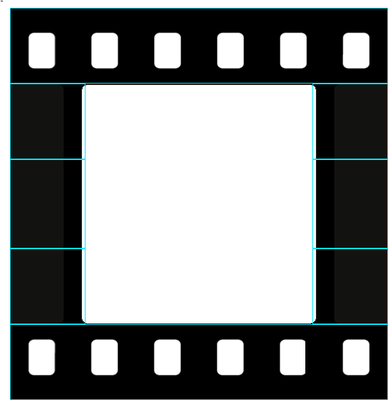 Film Strip Frame Graphic PNG image