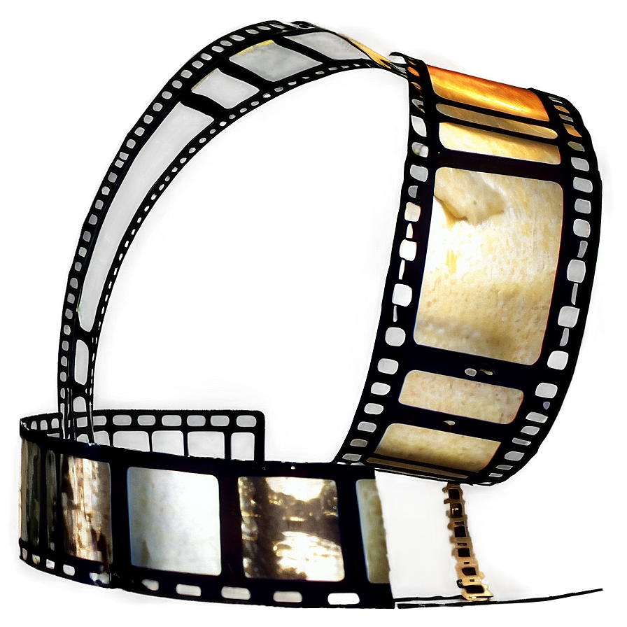 Film Strip With Film Reel Png Tfg25 PNG image