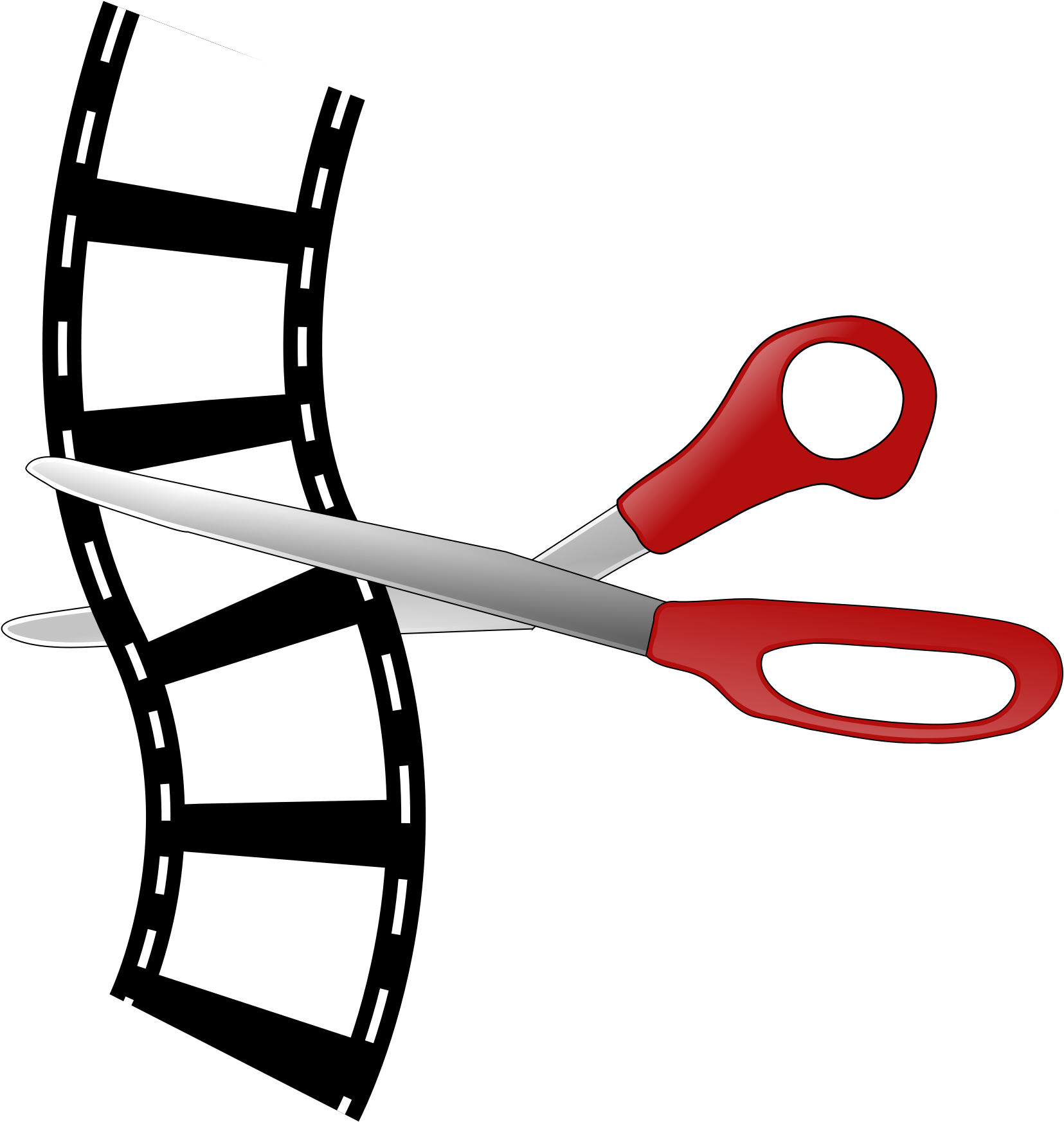 Filmstrip Editing Concept PNG image