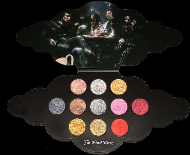 Final Boom Makeup Palette Themed Design PNG image