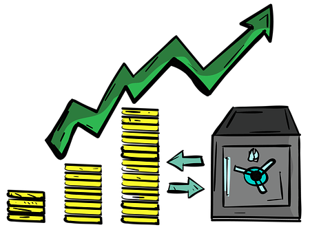 Financial Growth And Security Illustration PNG image