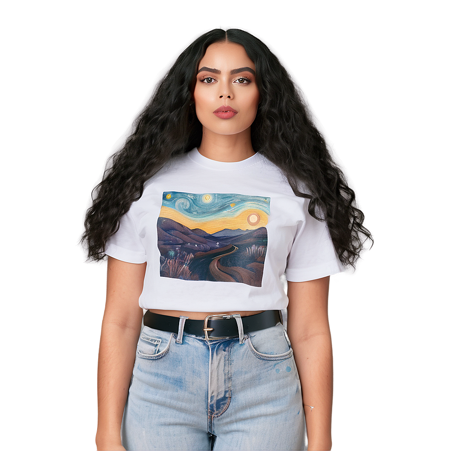 Fine Art Masterpiece Graphic Tee Png Rbn96 PNG image