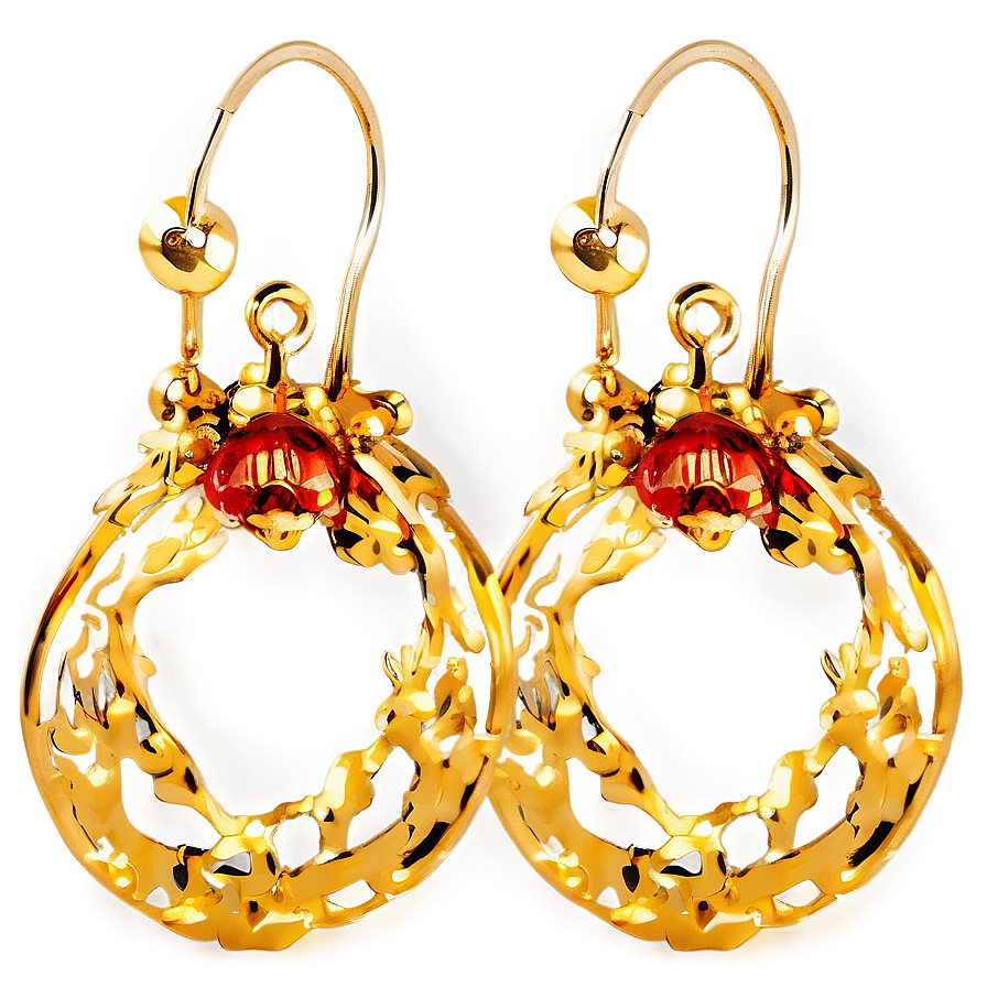 Fine Gold Threader Earrings Png 41 PNG image