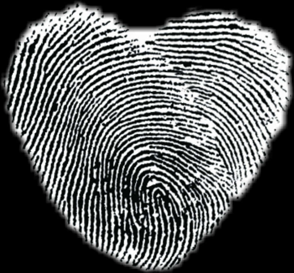 Fingerprint Heart Pattern PNG image