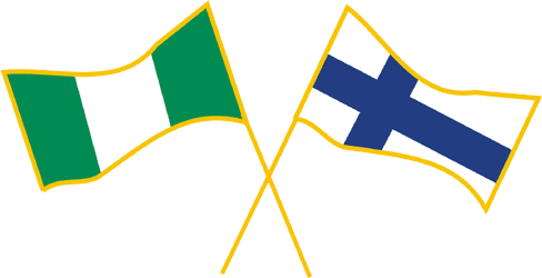 Finlandand Ireland Flags Crossed PNG image