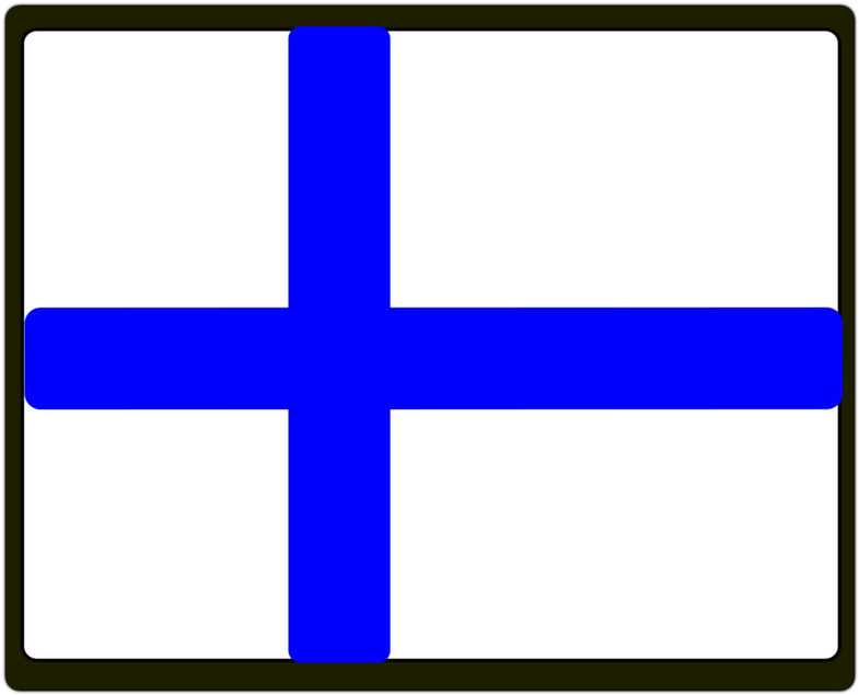 Finnish Flag Graphic PNG image