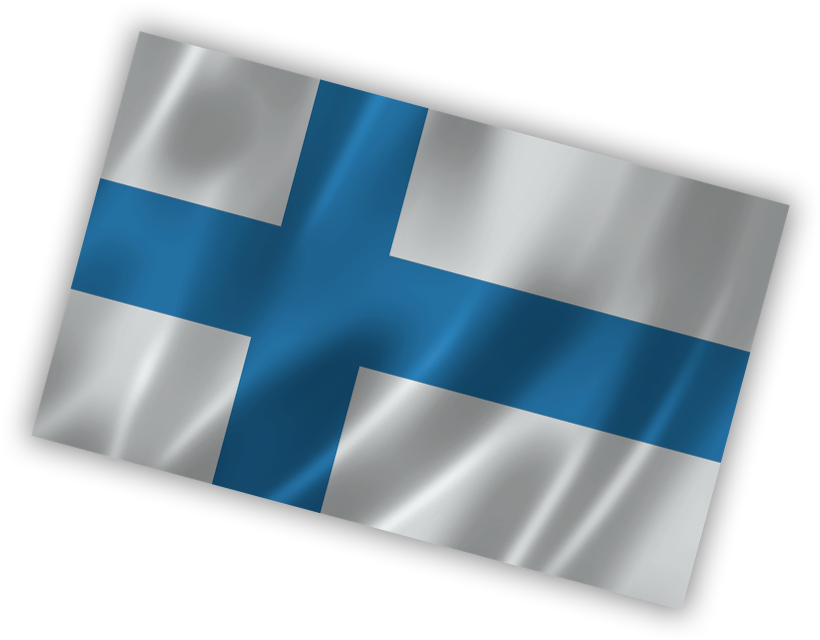 Finnish Flag Waving PNG image