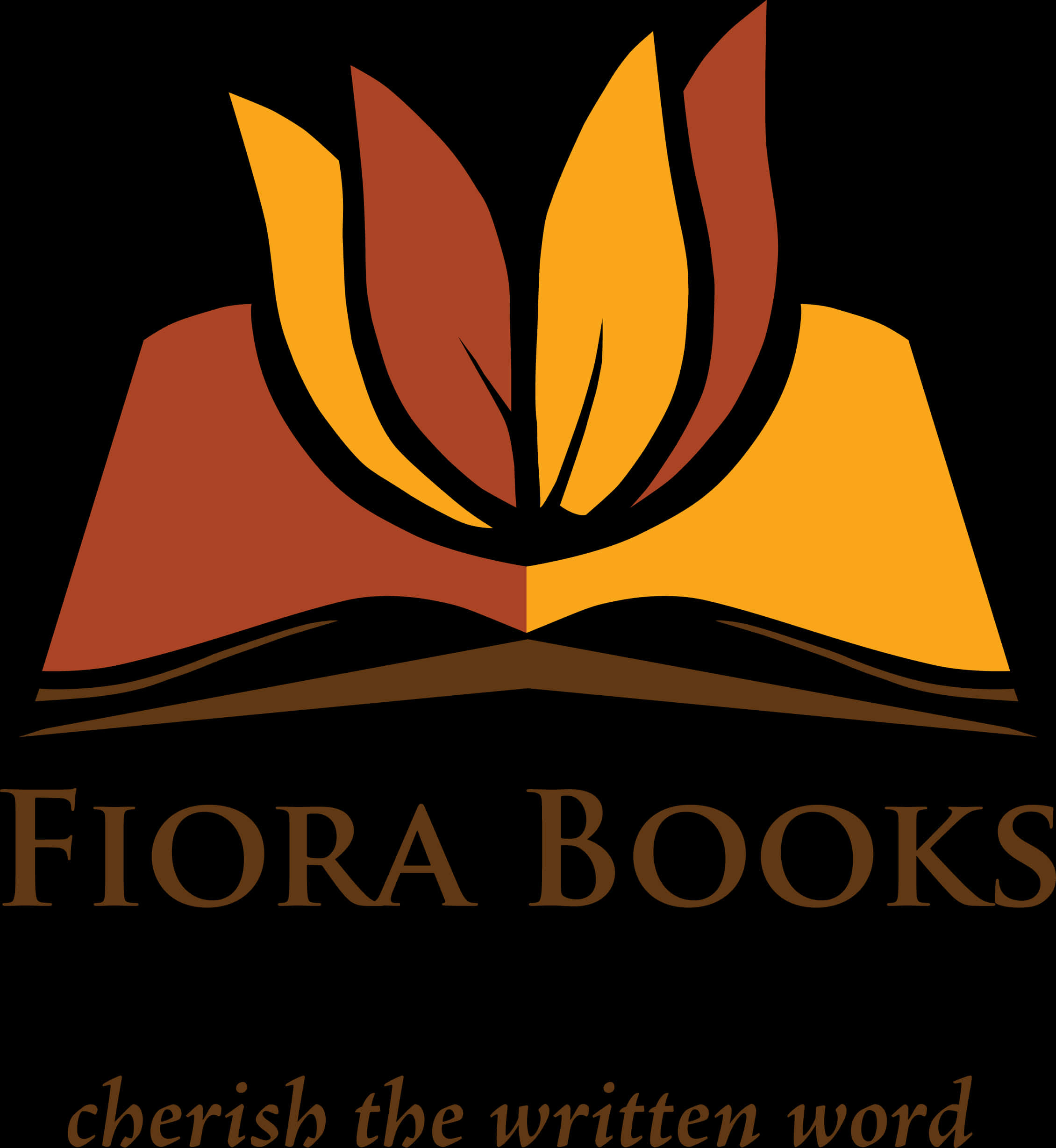 Fiora Books Logo With Slogan PNG image