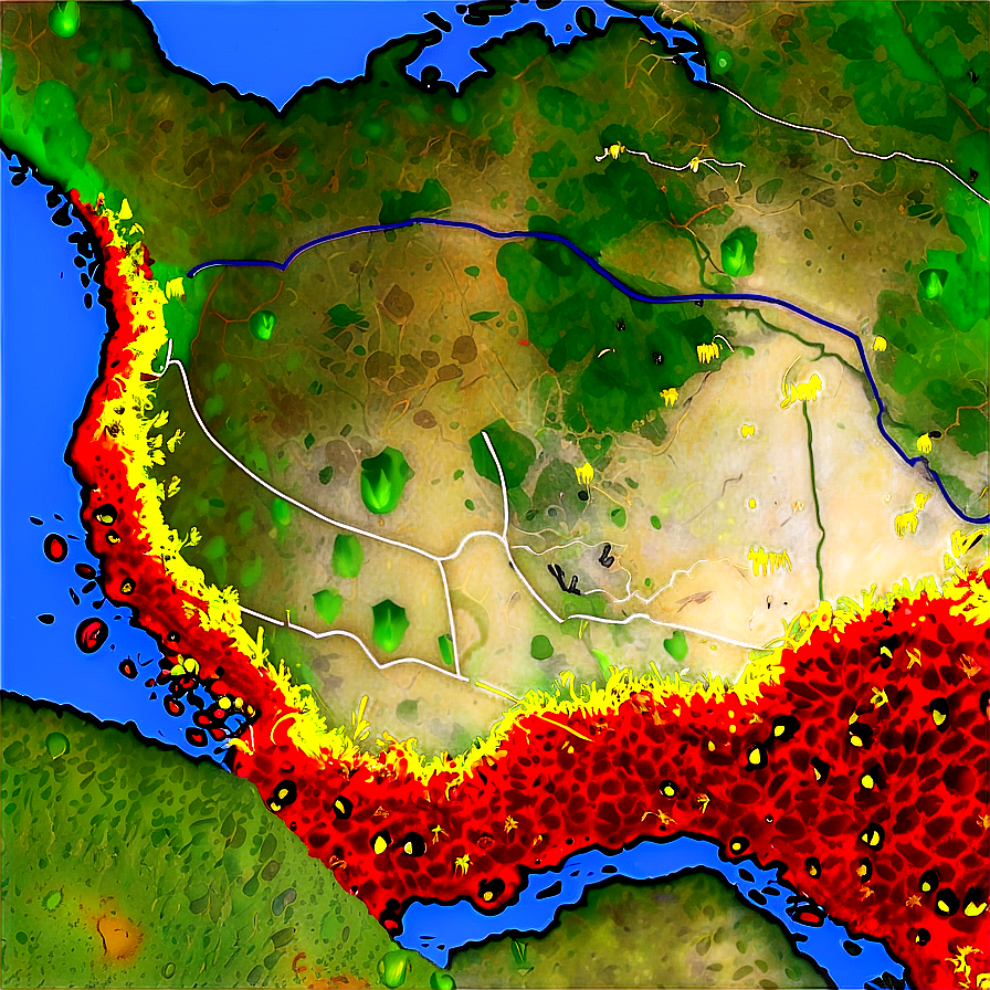 Fire Ant Invasion Map Png Fau PNG image