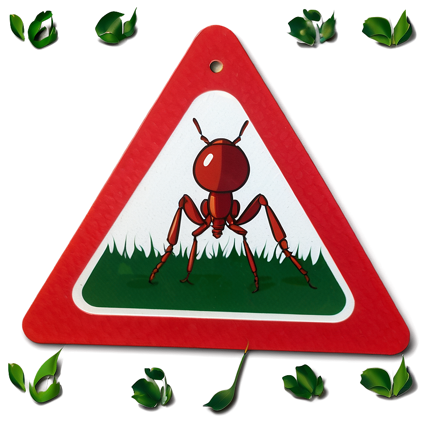 Fire Ant Warning Sign Png 06292024 PNG image