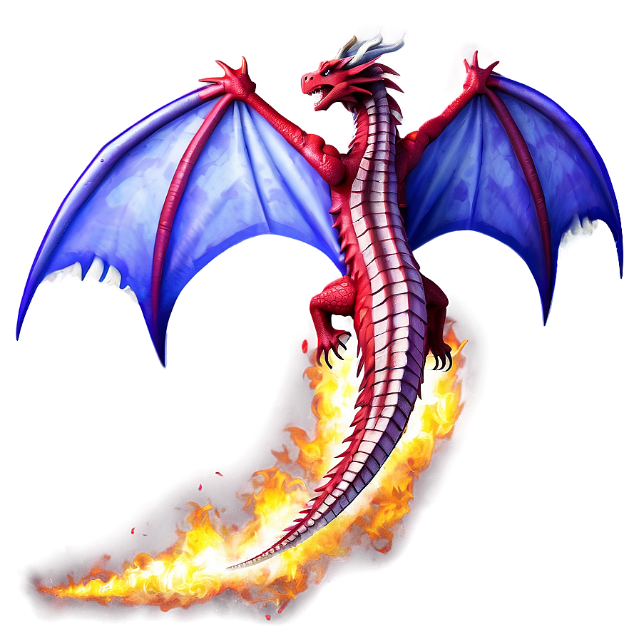 Fire-breathing Dragon Png 05032024 PNG image
