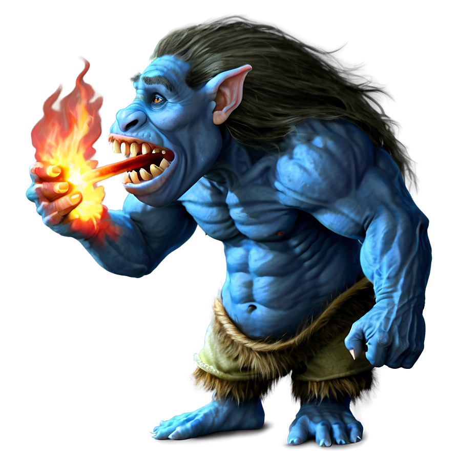 Fire-breathing Troll Png 05232024 PNG image