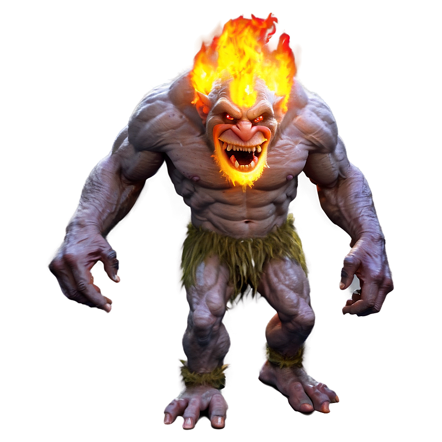 Fire-breathing Troll Png Vvu PNG image